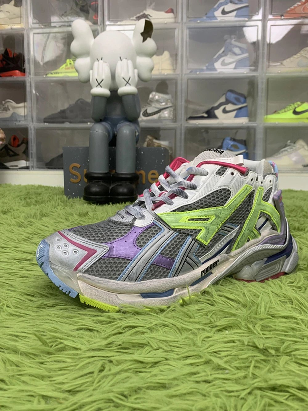 Balenciaga Runner Leather Free Grey Light Purple