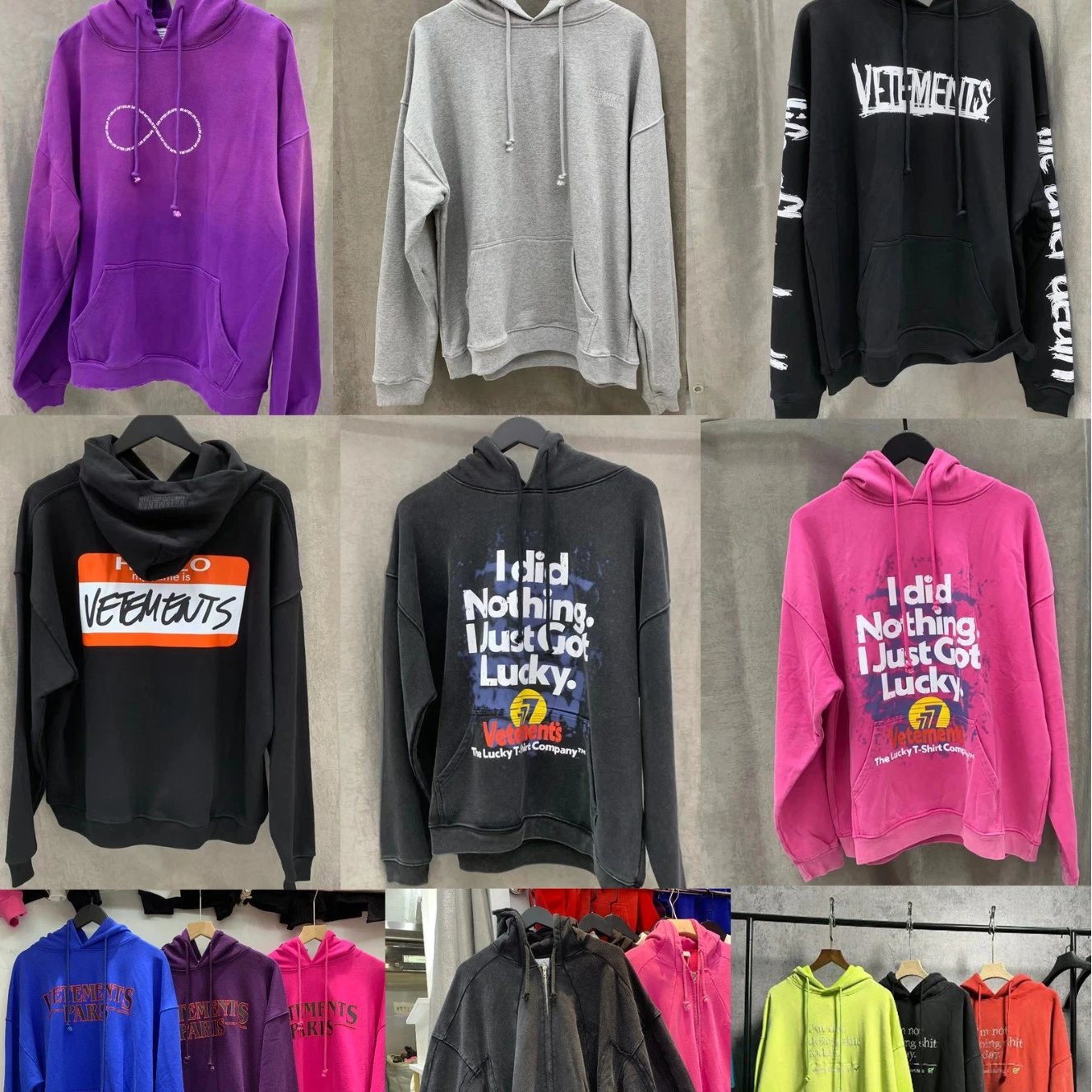 Vetements Hoodie Collection 40-60